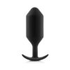 b-Vibe Snug Plug 7 Weighted Silicone Anal Plug Black