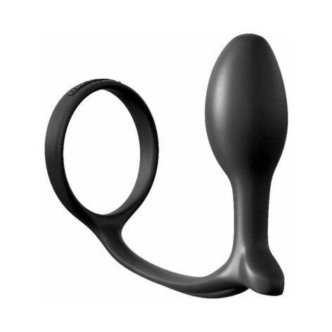 Anal Fantasy Ass-Gasm Cockring Beginners Plug Slim Black