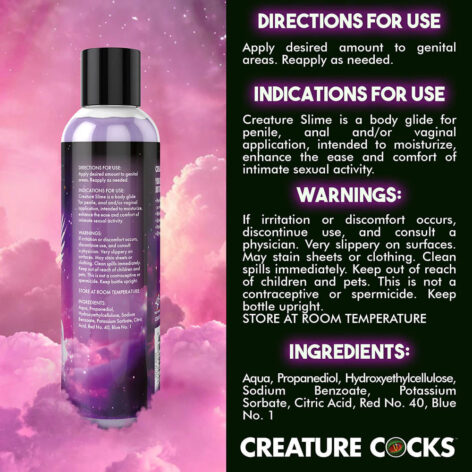 Creature Slime Purple Water Based Lubricant 8oz (236ml)