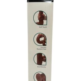 Get Lucky Real Skin Dildo 12in w/Balls Brown Get Lucky Real Skin Dildo 12in w/Balls Brown