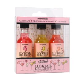 GoodHead Cocktail Delights Flavored Warming Gels 3 Pack