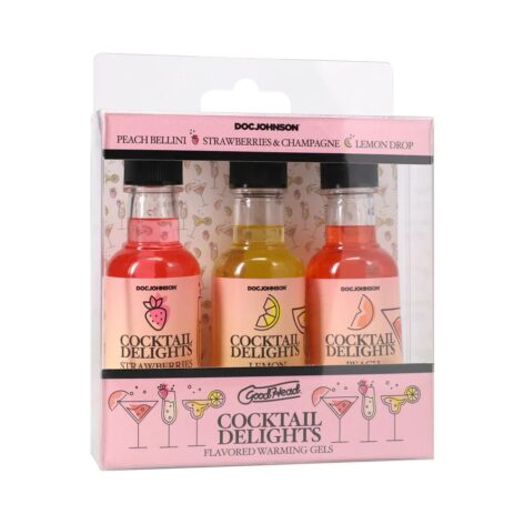 GoodHead Cocktail Delights Flavored Warming Gels 3 Pack