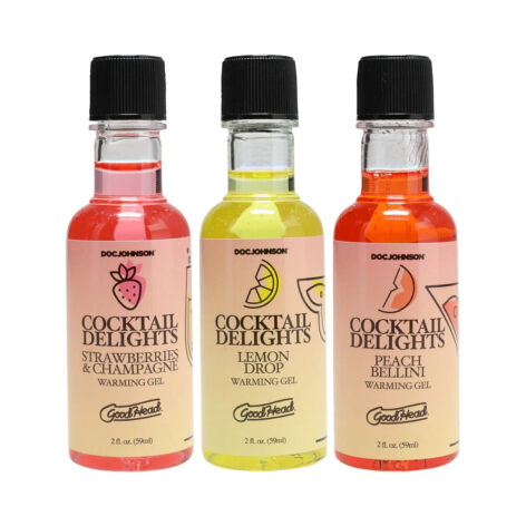 GoodHead Cocktail Delights Flavored Warming Gels 3 Pack