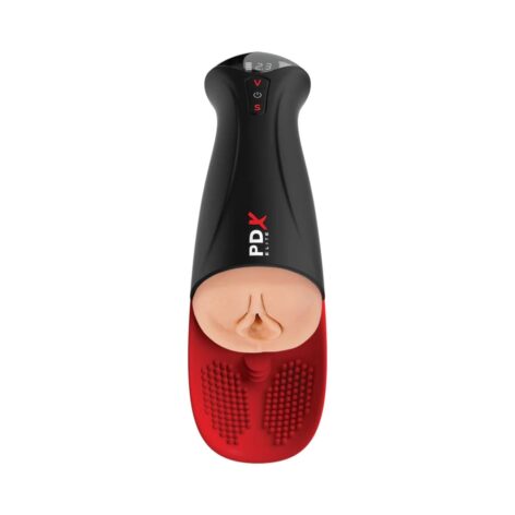 PDX Elite Fuck-O-Matic Pro XL Suction Stroker Light Beige
