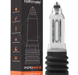 HydroMax6 Water Powered Penis Pump Crystal Clear, Bathmate