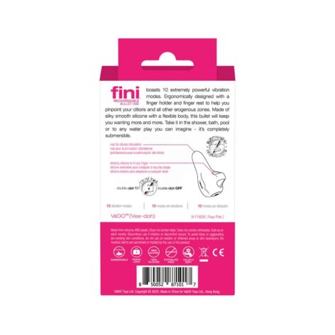 VeDO Fini Rechargeable Bullet Finger Vibe Pink