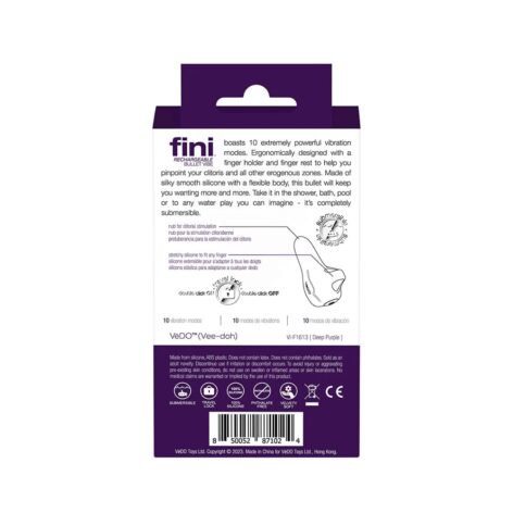 VeDO Fini Rechargeable Bullet Vibe Purple Silicone