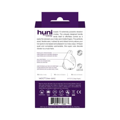 VeDO Huni Rechargeable Layon Vibe Purple Silicone