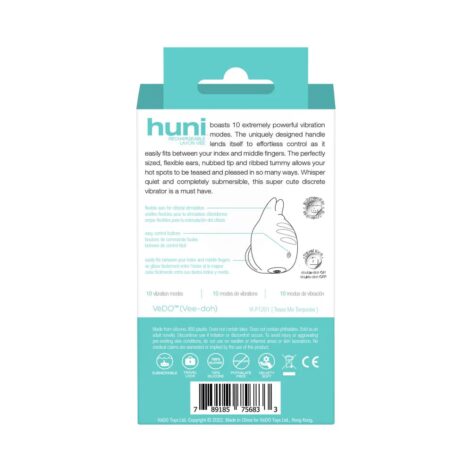 VeDO Huni Rechargeable Layon Vibe Turquoise Silicone