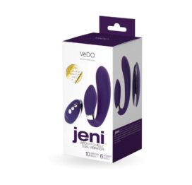 VeDO Jeni Rechargeable Dual Vibrator w/Remote Purple
