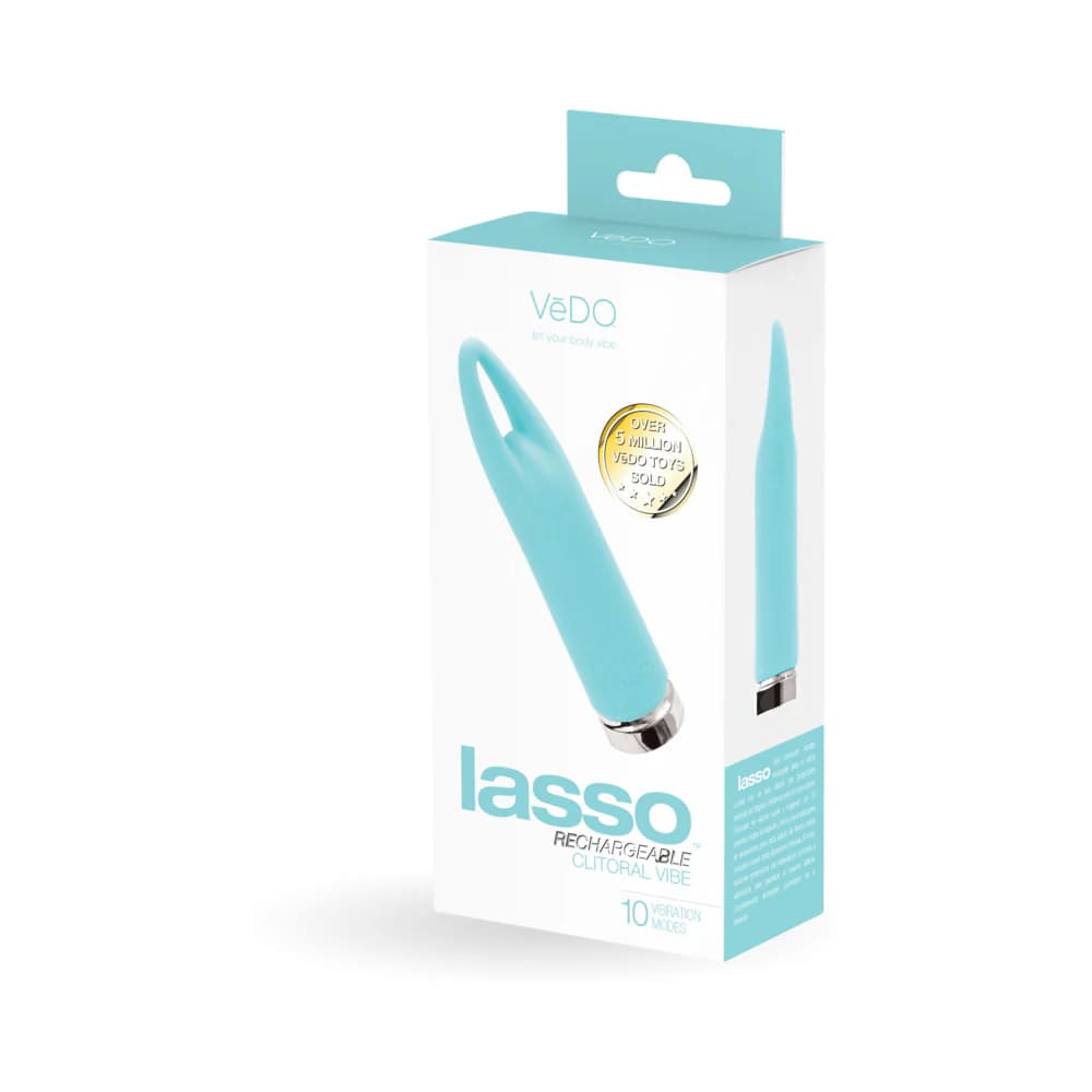 VeDO Lasso Rechargeable Clitoral Bullet Vibe Turquoise | Satisfaction.com VeDO Lasso Rechargeable Clitoral Bullet Vibe Turquoise | Satisfaction.com