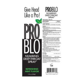 Pro Blo Numbing Deep Throat Spray Mint 1oz (29ml)