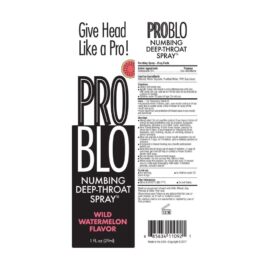 Pro Blo Numbing Deep Throat Spray Watermelon 1oz (29ml)