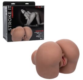 Stroke It Vibrating Twerking BBL Stroker Brown, CalExotics