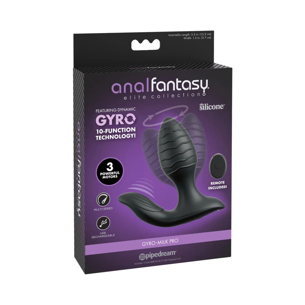 Anal Fantasy Elite Gyro-Milk Pro Black Silicone, Pipedream |  Satisfaction.com