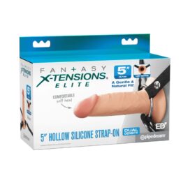 Fantasy X-Tensions Elite 5" Hollow Silicone Strap-On Light