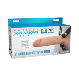 Fantasy X-Tensions Elite 6" Hollow Silicone Strap-On Light