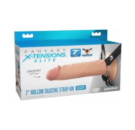 Fantasy X-Tensions Elite 7" Hollow Silicone Strap-On Light