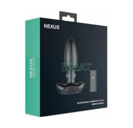 Nexus Beat Rechargeable Thumping Butt Plug Black