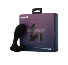 Nexus Duo Rechargeable Vibrating Butt Plug Medium Black