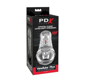 PDX Elite ViewTube Plus See-Thru EZ-Grip Stroker Clear