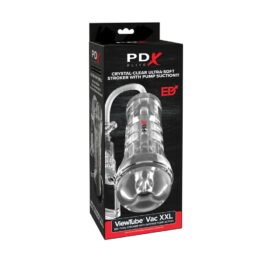 PDX Elite ViewTube Vac XXL See-Thru Stroker w/Pump Clear