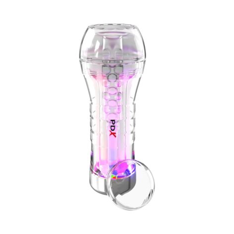 PDX Elite ViewTube XXL LED See-Thru EZ-Grip Stroker Clear