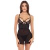 René Rofé New In Town 2 Piece Chemise Set Black