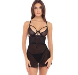René Rofé New In Town 2 Piece Chemise Set Black