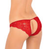 René Rofé Pure NV Crotchless Panty Red