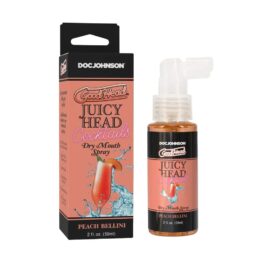GoodHead Juicy Head Cocktails Dry Mouth Spray Peach Bellini 2oz