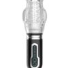 Thrusting, Rotating & Vibrating Oral Sex Masturbator Clear