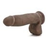 Au Naturel 7in Sensa Feel Dildo w/Balls Chocolate, Blush