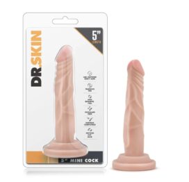 Dr. Skin 5" Mini Cock w/Suction Cup Beige, Blush