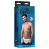 James Deen Dildo 8in UltraSkyn w/Balls Beige, Doc Johnson