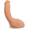 James Deen Dildo 8in UltraSkyn w/Balls Beige, Doc Johnson