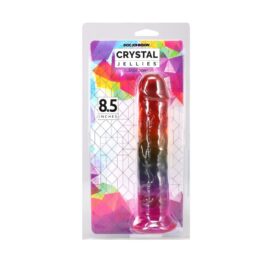 Crystal Jellies 8.5in Classic Dong Rainbow, Doc Johnson