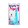 Crystal Jellies 8in Realistic Cock w/Balls Teal, Doc Johnson