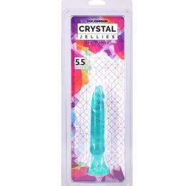Crystal Jellies Anal Starter 5.5in Dildo Teal, Doc Johnson