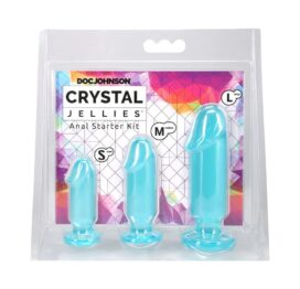 Crystal Jellies Anal Starter Kit Teal, Doc Johnson