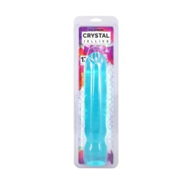 Crystal Jellies Big Boy Dildo 12in Teal, Doc Johnson