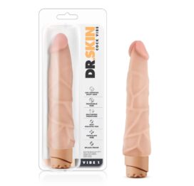Dr. Skin Cock Vibe 1 Dildo 9in Beige, Blush