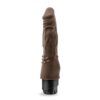 Dr. Skin Cock Vibe 4 Dildo 8in Chocolate Brown, Blush