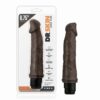 Dr. Skin Cock Vibe 6 Dildo 8.75in Chocolate, Blush