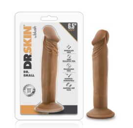 Dr. Skin Dr. Small 6.5" Dildo w/Suction Cup Mocha, Blush