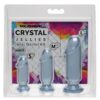 Crystal Jellies Anal Starter Kit 3pc Clear, Doc Johnson