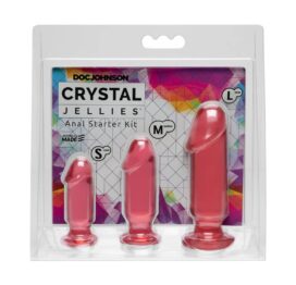 Crystal Jellies Anal Starter Kit 3pc Pink, Doc Johnson