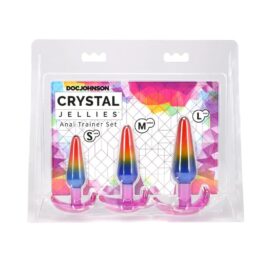 Crystal Jellies Anal Trainer Set Rainbow 3pc, Doc Johnson