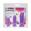 Crystal Jellies Anal Starter Kit Purple 3pc, Doc Johnson Crystal Jellies Anal Starter Kit Purple 3pc, Doc Johnson