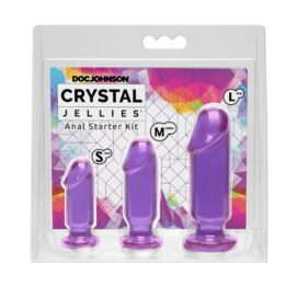 Crystal Jellies Anal Starter Kit Purple 3pc, Doc Johnson